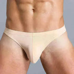 Low Waist Ice silk Elastic men's briefs underwear pant for men