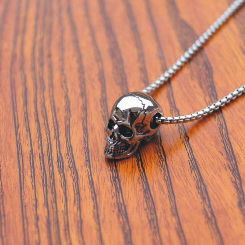 Male titanium steel skull necklace EX-STOCK