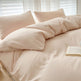 Solid Color Four-piece Set Simple Washed Sanding Duvet Cover EX-STOCK Canada 