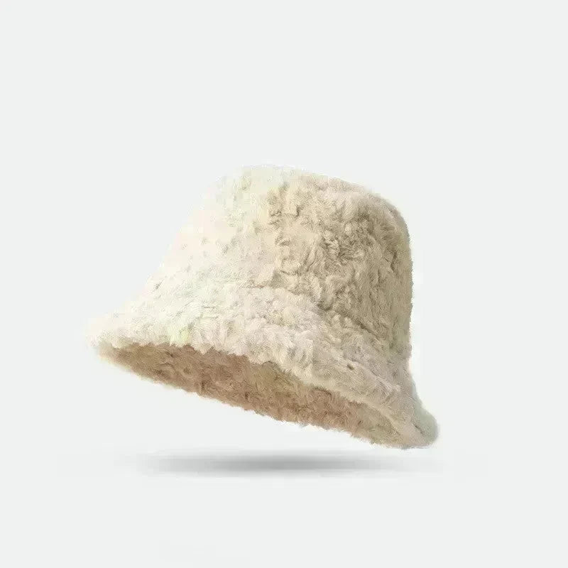 Lambswool Fisherman Sherpa Fleece Hat Winter Warm Fashionable Solid Color Hats For Women - EX-STOCK CANADA
