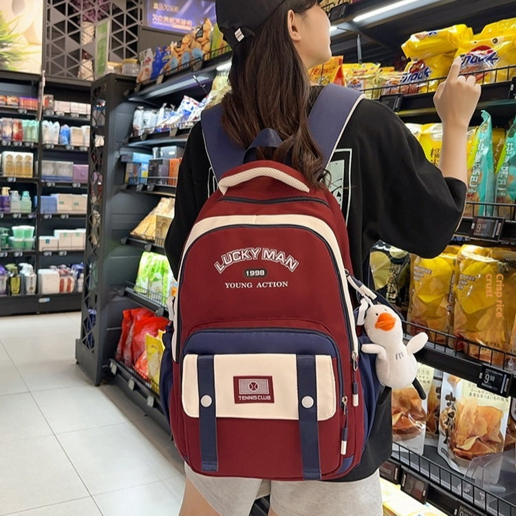 Special-interest Design Large Capacity Class Tutorial Play Backpack Good-looking All-match Backpack EX-STOCK