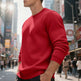 Fleece-lined Crew Neck Sweater Male Loose Casual Top EX-STOCK Canada 