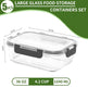 Glass Food Storage Containers With Lids - 5 Airtight Food Storage Containers 
