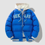 Teens Hooded Cotton Winter Coat American School Boys Sports Jackets - EX-STOCK CANADA