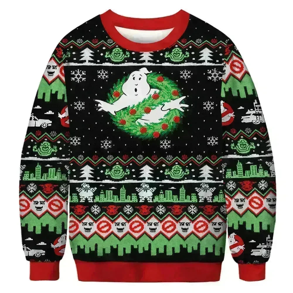 Ugly Funny Christmas print Knit Couple sweater - EX-STOCK CANADA