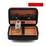 Travel Cigar Humidor - Best Portable Leather Travel Cigar Humidifier Box - EX-STOCK CANADA