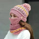 Fall Winter knitted Woolen Balaclava Beanie hat for women - EX-STOCK CANADA