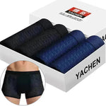 Yachen Silky mesh Breathable boxer briefs underwear men