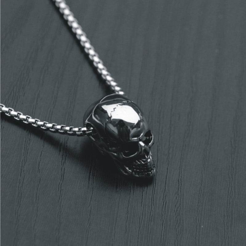 Male titanium steel skull necklace EX-STOCK