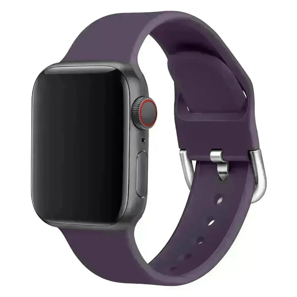 Watch strap solid color silicone watch buckle strap - EX-STOCK CANADA