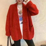 Autumn Winter Button Down Woolen Cashmere sweater Cardigan for women - EX-STOCK CANADA