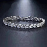Pulsera de circón de ojo de caballo de moda para mujeres