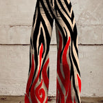 Horn Simulation Denim Trousers Loose Pants For Women 