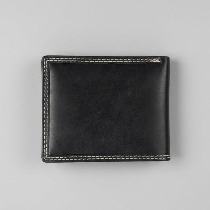 Men’s Cow Leather Eagle Embossed Bifold Wallet 