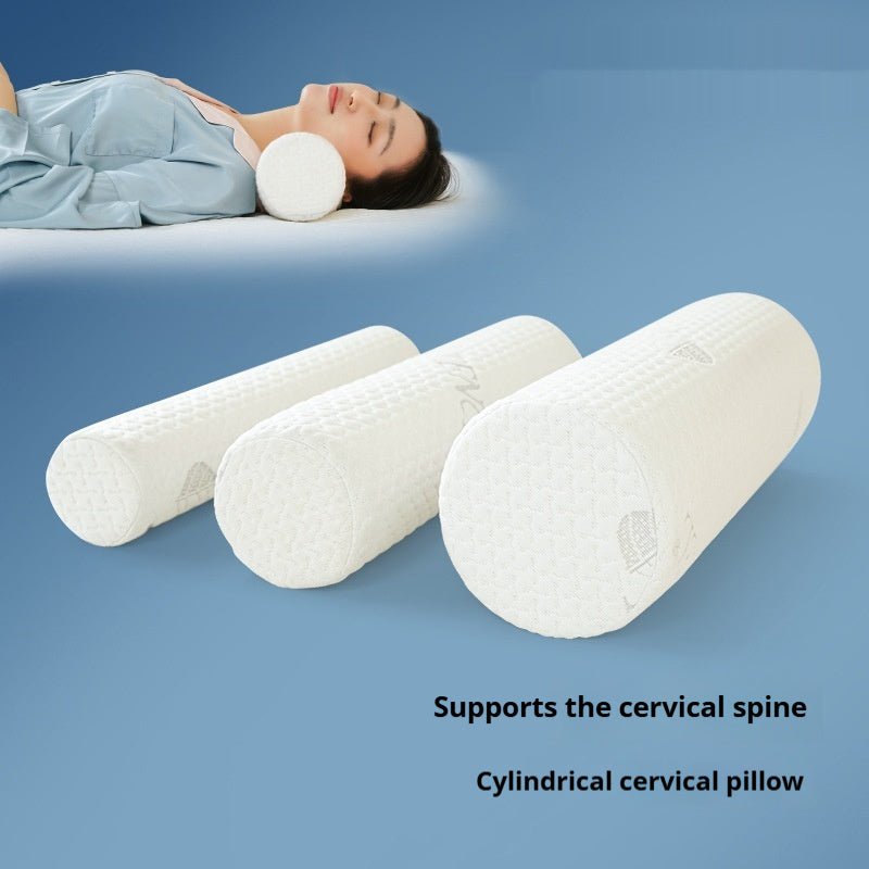 Round Cervical Support Memory Foam Cylindrical Pillow - EX-STOCK Canada