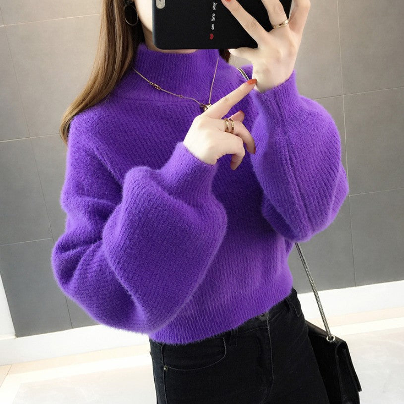 Autumn And Winter Lantern Sleeves Loose Sweater | EX-STOCK product gallery photo 1