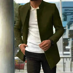 Buy Single Breasted Plain Slim fit Blazer for Men Business Work Jacket - EX-STOCK CANADA