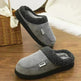 Fashion Solid Striped Cotton Slippers Winter Warm Indoor Bedroom Floor Slipper For Couples Non-slip Thick Sole House Shoes - EX-STOCK CANADA