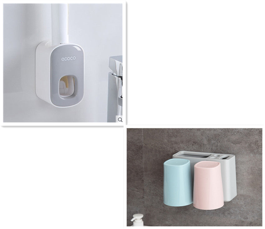 Wall Mounted Automatic Toothpaste Holder Bathroom Accessories Set Dispenser EX-STOCK Canada 