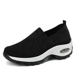 Mesh Sports Shoes Breathable Slip On Air Cushion Sneakers Casual Thick Bottom Heightened Shoes for Women - EX-STOCK CANADA