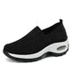 Mesh Sports Shoes Breathable Slip On Air Cushion Sneakers Casual Thick Bottom Heightened Shoes for Women - EX-STOCK CANADA