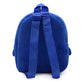 Blue backpack with straps on a white background