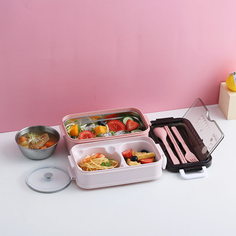 304 Stainless steel double-layer lunch box EX-STOCK