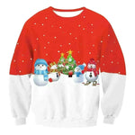 Autumn Winter Fashion Ugly Christmas Sweater Santa Elf Funny Pullover Womens Mens Print Sweaters Tops Clothing - EX-STOCK CANADA