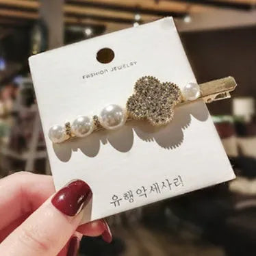 Elegant Pearl Bling Hair Clip - EX-STOCK CANADA