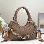 Bolso de Mano con Cadena Trenzada Elegante - Lujoso Bolso Bandolera de Mujer Hecho a Mano, Bolso de Hombro de Alta Gama con Forro de PoliésterEX-STOCK Canada 