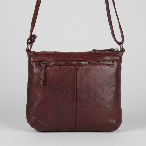 Bolso cruzado de cuero MET V Stitch 