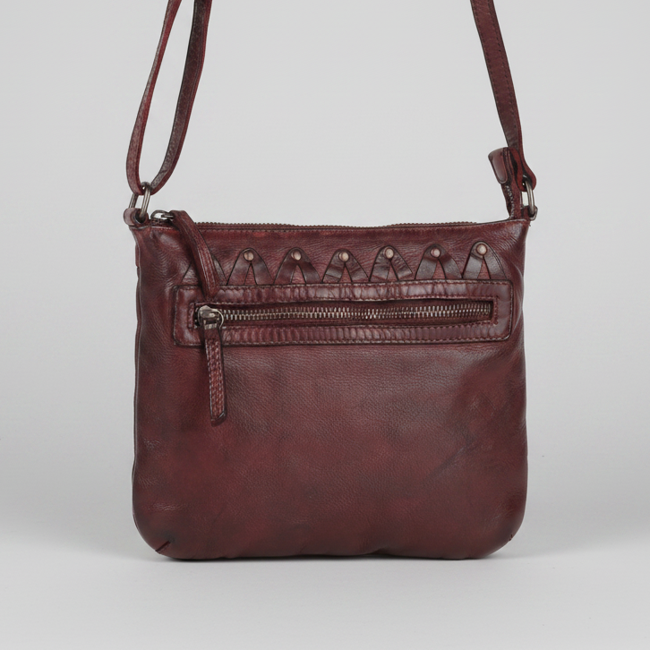 Bolso cruzado de cuero MET V Stitch 