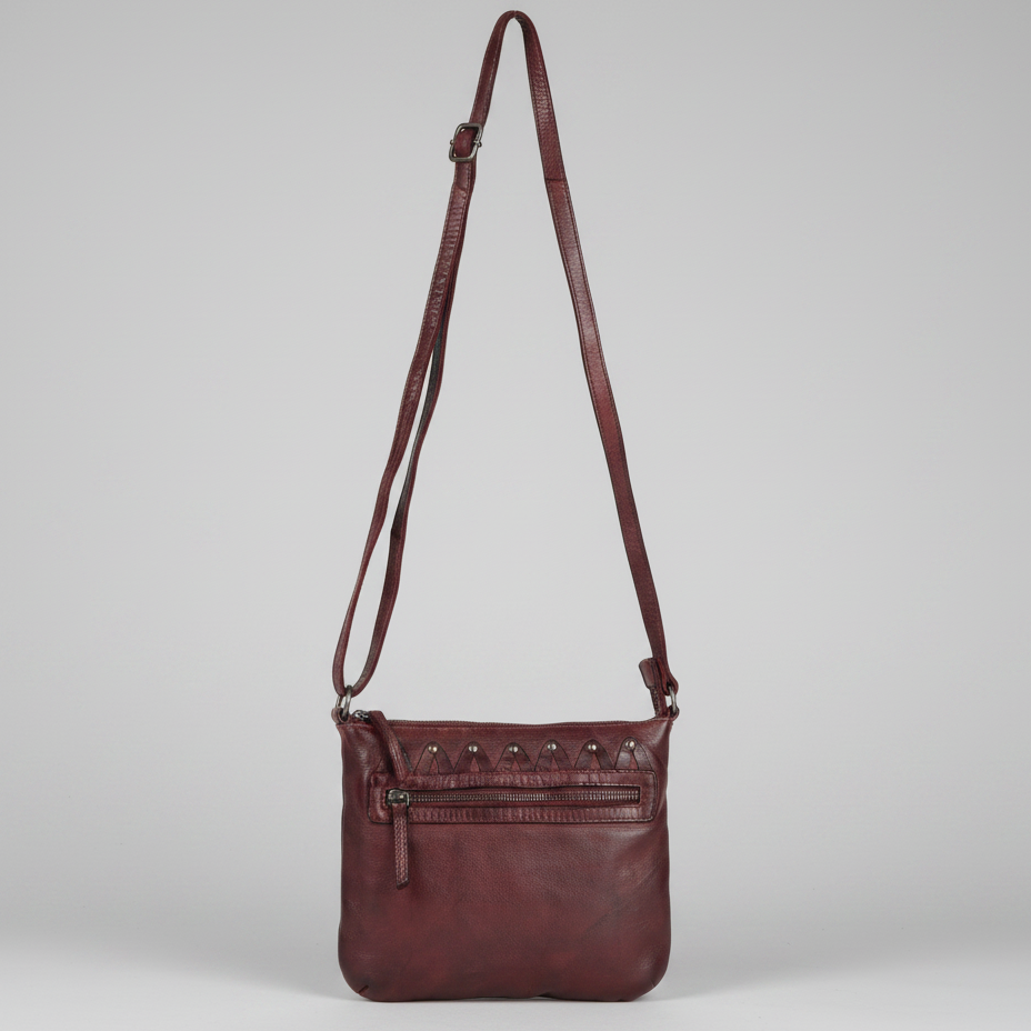 Bolso cruzado de cuero MET V Stitch 
