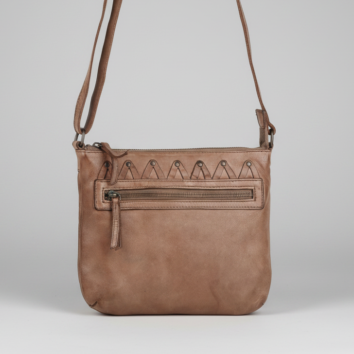 Bolso cruzado de cuero MET V Stitch 