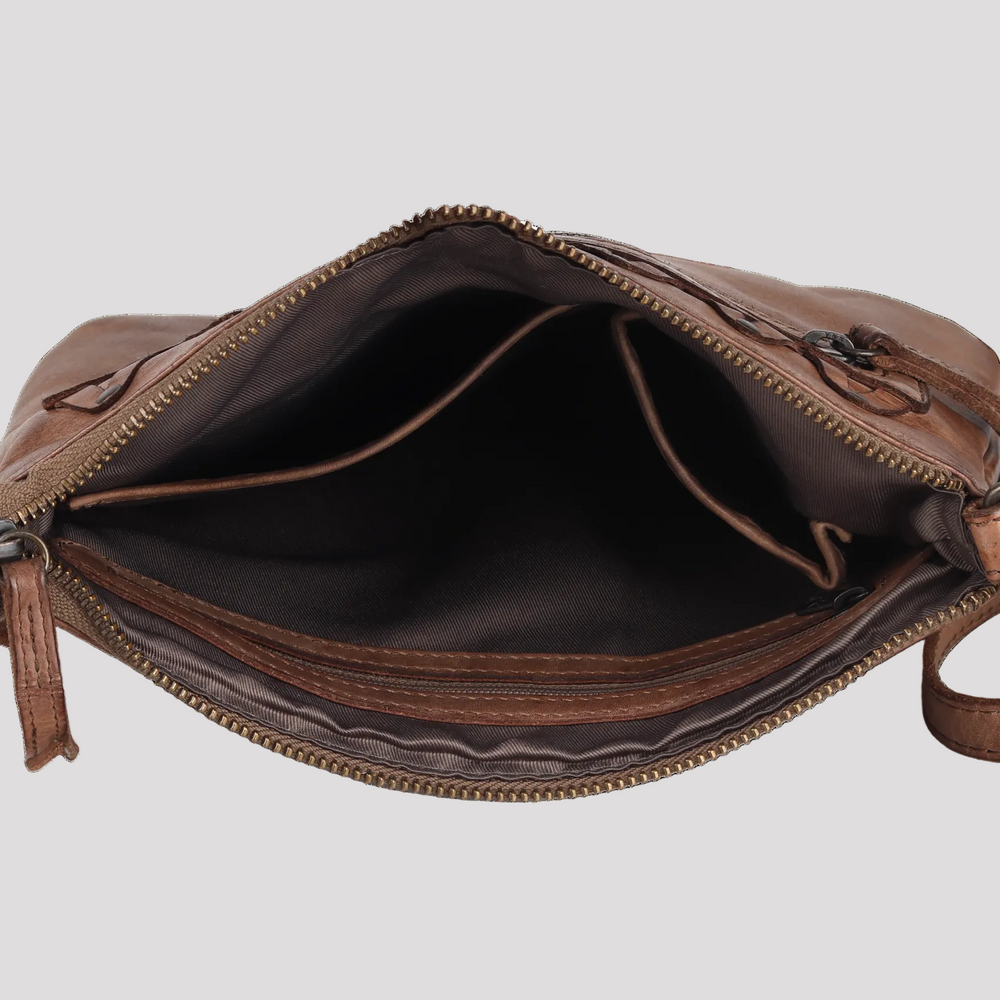 Bolso cruzado de cuero MET V Stitch 