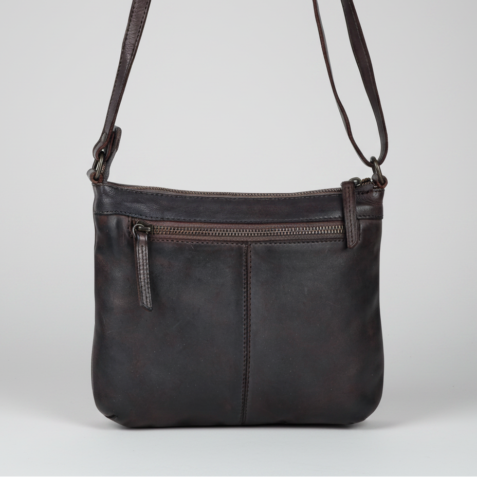 Bolso cruzado de cuero MET V Stitch 
