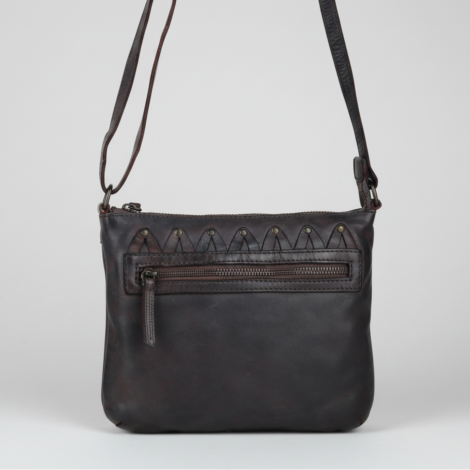Bolso cruzado de cuero MET V Stitch 