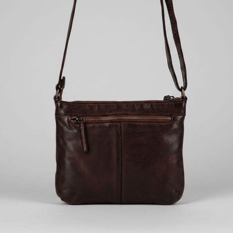 Bolso cruzado de cuero MET V Stitch 