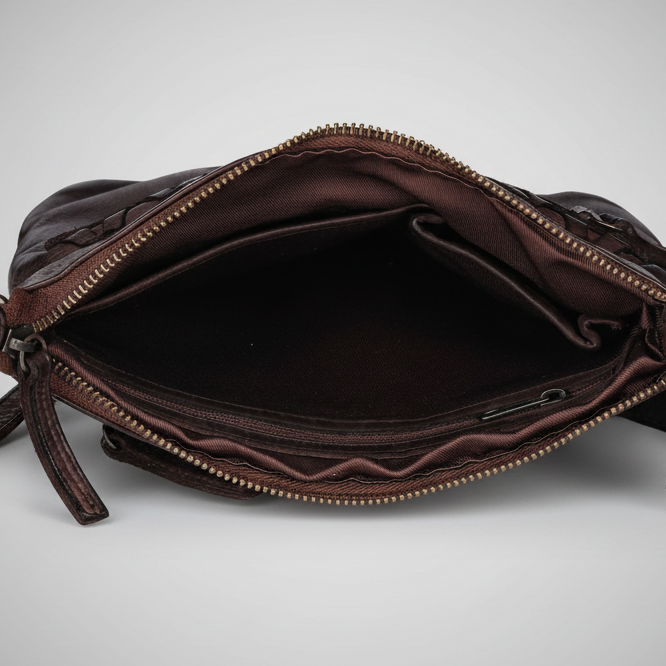Bolso cruzado de cuero MET V Stitch 