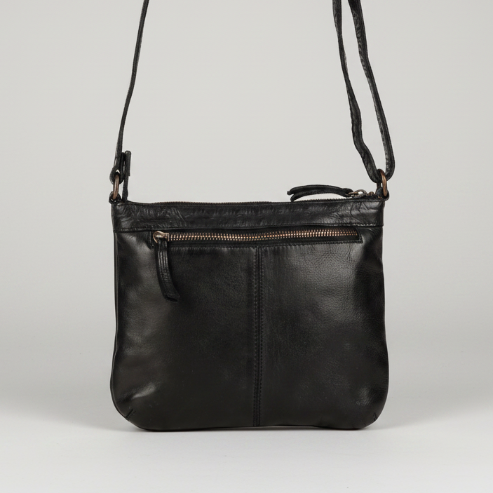 Bolso cruzado de cuero MET V Stitch 