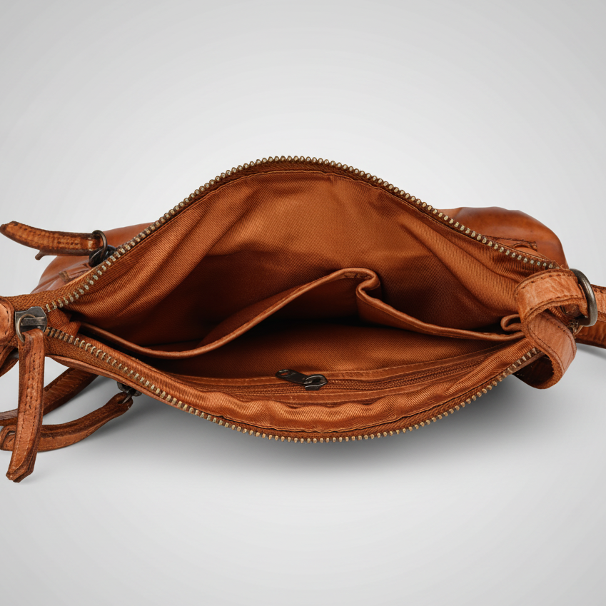 Bolso cruzado de cuero MET V Stitch 