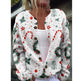 Round Neck Sweater Christmas Button Cardigan Long Sleeve Sweater EX-STOCK Canada 