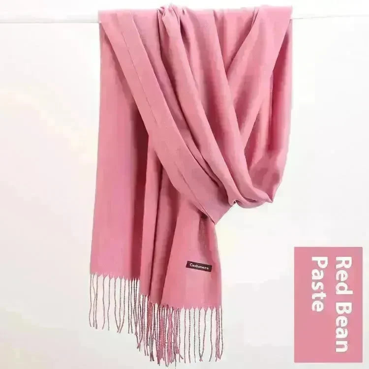 Pure Color Warm Keeping Scarf All-match Cashmere Shawl - EX-STOCK CANADA