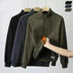 Autumn Winter half zip Stand-collar Fleece Sweatshirt Pullover tops for men - EX-STOCK CANADA