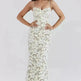 Women White Lace Wedding Dinner Party Cocktail Bodycon Spaghetti Strap Split Long Dress - EX-STOCK CANADA