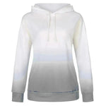 Women Tie-dye print hooded long sleeves