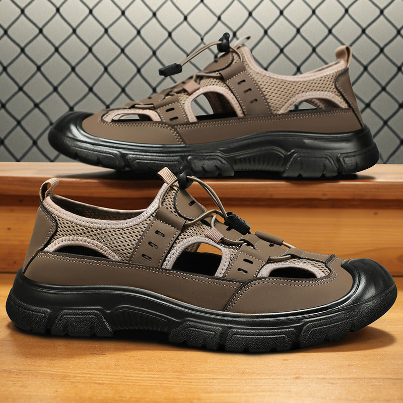 Summer Beach Hole Wading Rotating Button Sandals Men's Casual Shoes  EX-STOCK CANADA