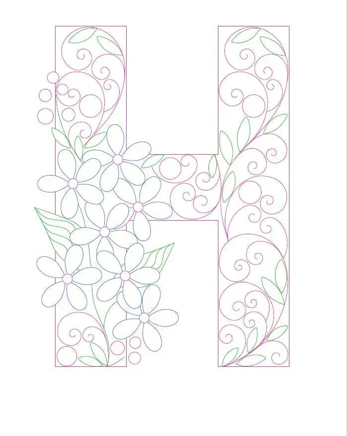Paper Filigree Painting Kit - Letters - EX-STOCK CANADA