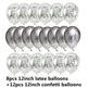 Sequined Latex Balloons for Birthday & Wedding Decorations – 12 Inch Colorful Party Balloons
