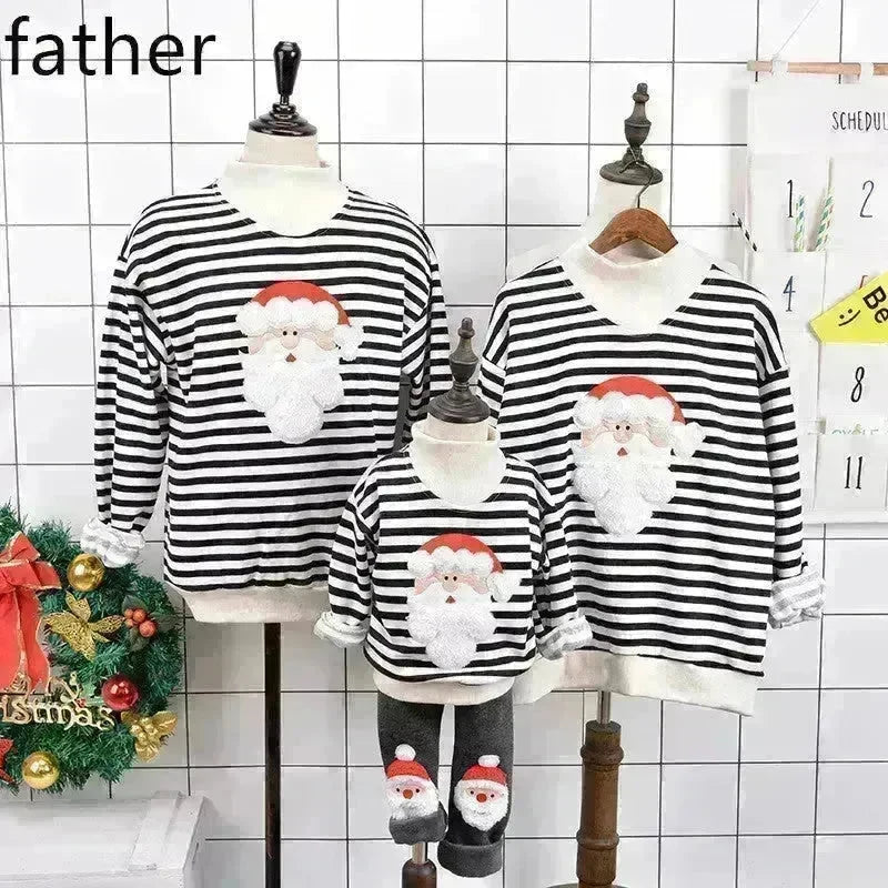 Family Christmas Deer Santa claus sweatshirt - EX-STOCK CANADA